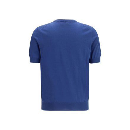 T-Shirt Brunello Cucinelli in cotone blu