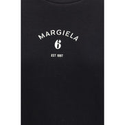 MM6 Black Cotton Sweatshirt
