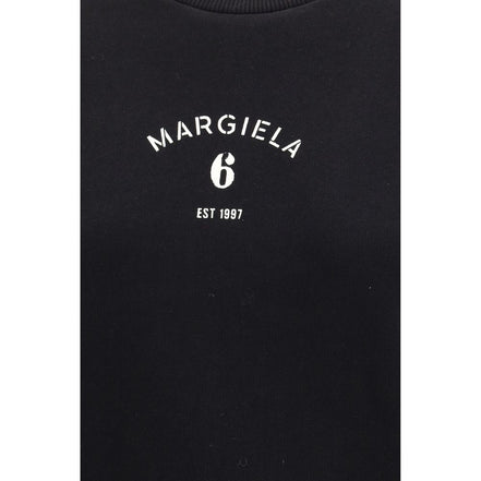 MM6 Black Cotton Sweatshirt