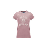 T-shirt en coton multicolore Prada
