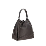 Brunello Cucinelli Brown Calf Leather Shoulder Bag