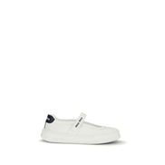 Miu Miu White Calf Leather Ballet Flats