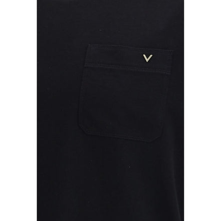 Valentino Garavani Black Cotton T-Shirt