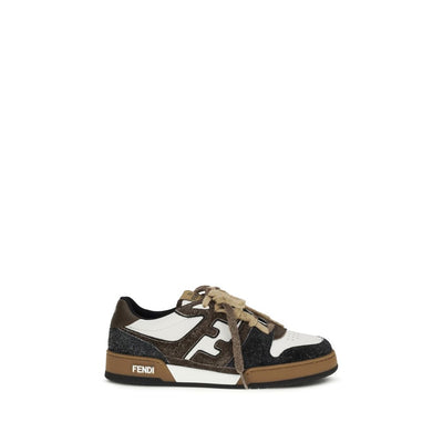 Fendi Multicolor Calf Leather Low Top Sneakers