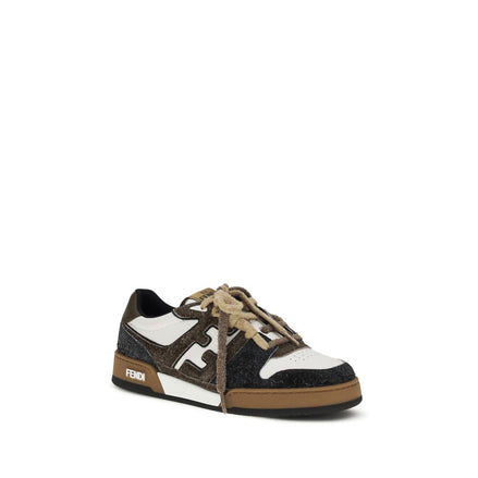 Fendi Multicolor Calf Leather Low Top Sneakers