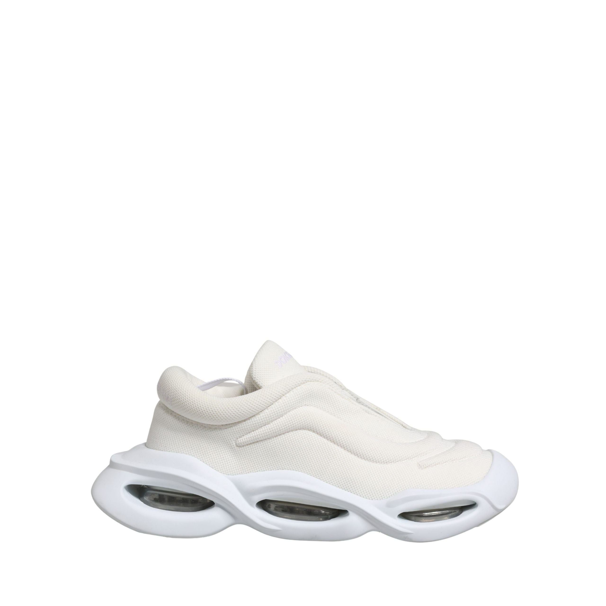 Dolce & Gabbana White Slip On Wave Low Top Sneakers