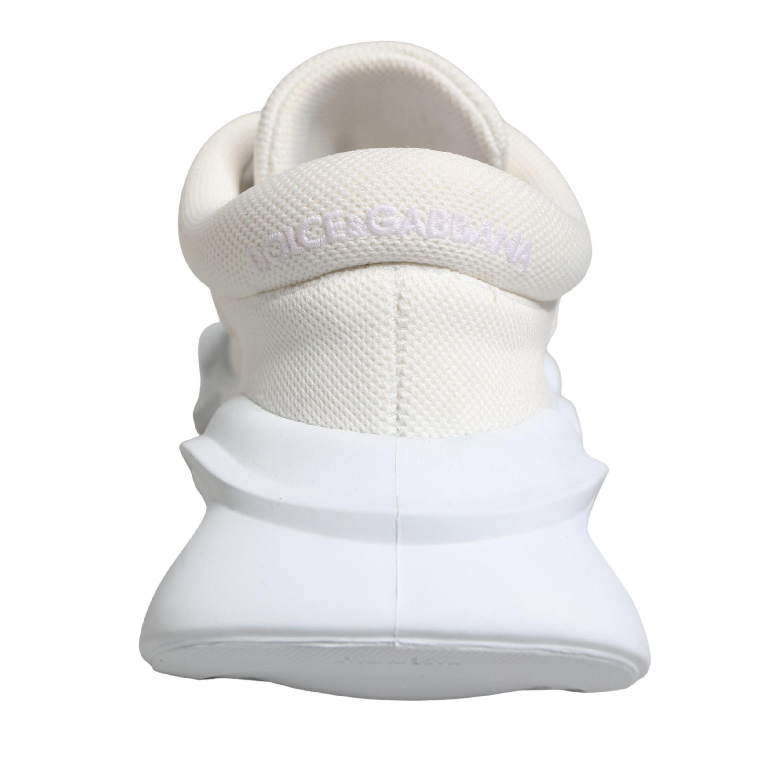 Dolce & Gabbana White Slip On Wave Low Top Sneakers