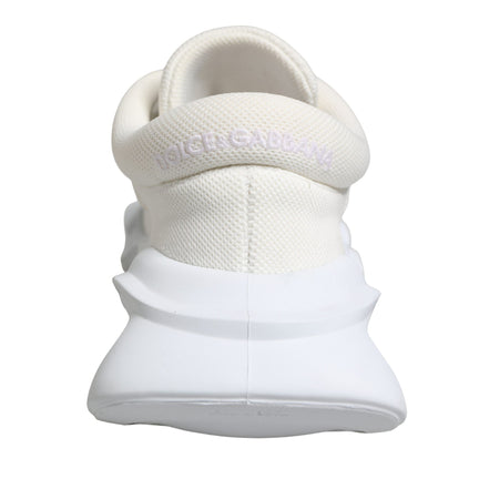 Dolce & Gabbana White Slip On Wave Low Top Sneakers