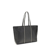Sac bandoulière Valentino Garavani en cuir de veau noir