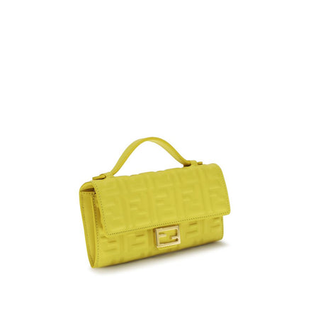 Fendi Bicolor Calf Leather Shoulder Bag