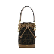 Fendi Brown Polyester Backet Bag
