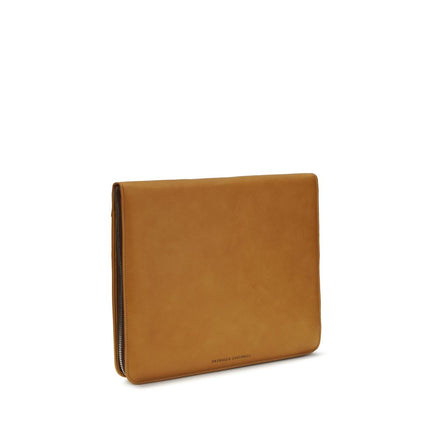 Brunello Cucinelli Brown Calf Leather Wallet