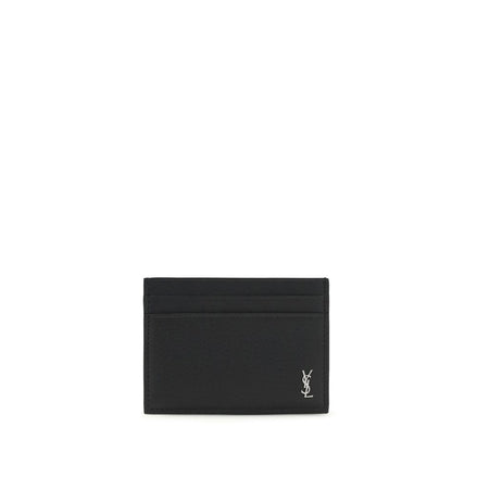 Saint Laurent Black Calf Leather Wallet