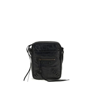 Sac bandoulière Balenciaga en agneau noir Ovis Aries Aries