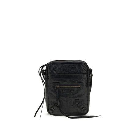 Sac bandoulière Balenciaga en agneau noir Ovis Aries Aries