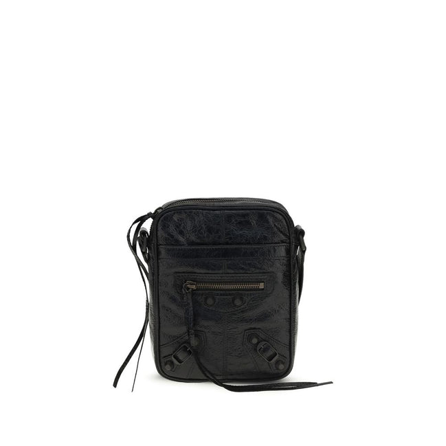 Sac bandoulière Balenciaga en agneau noir Ovis Aries Aries