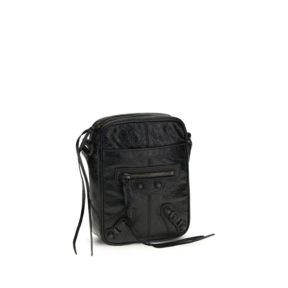 Sac bandoulière Balenciaga en agneau noir Ovis Aries Aries