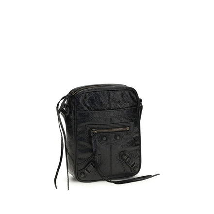 Sac bandoulière Balenciaga en agneau noir Ovis Aries Aries