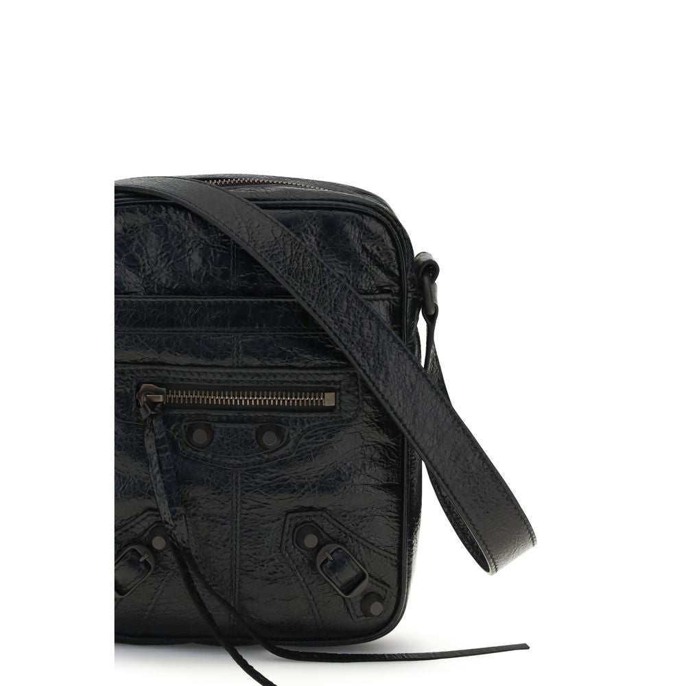 Sac bandoulière Balenciaga en agneau noir Ovis Aries Aries