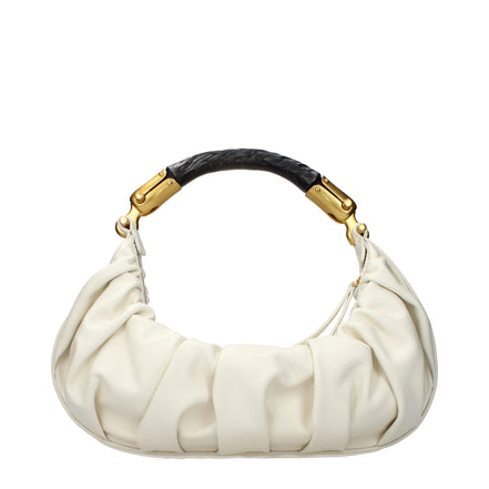 Balmain Beige Leather Handbag