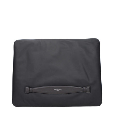 Dolce & Gabbana Grey Fabric Clutch Bag