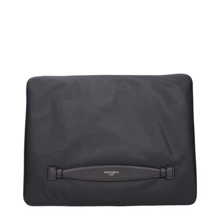 Dolce & Gabbana Grey Fabric Clutch Bag