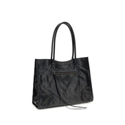 Sac bandoulière Balenciaga en agneau noir Ovis Aries Aries
