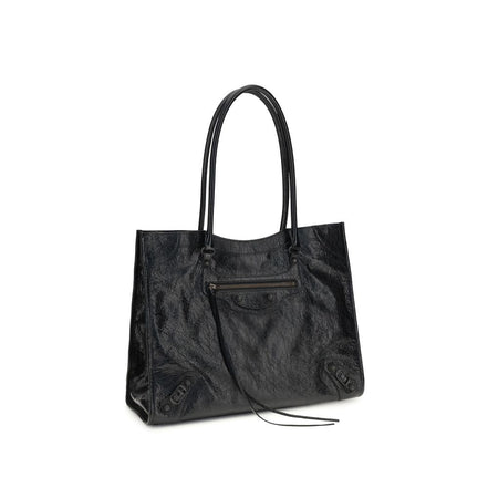 Sac bandoulière Balenciaga en agneau noir Ovis Aries Aries