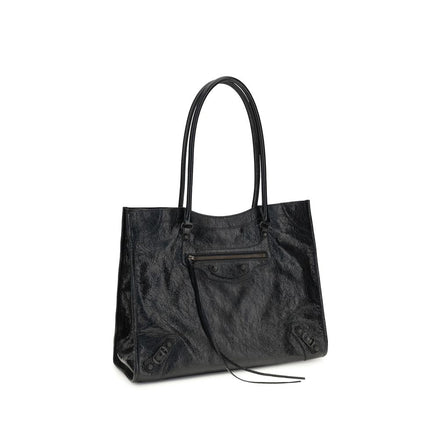 Sac bandoulière Balenciaga en agneau noir Ovis Aries Aries
