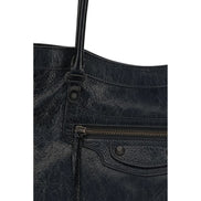 Sac bandoulière Balenciaga en agneau noir Ovis Aries Aries