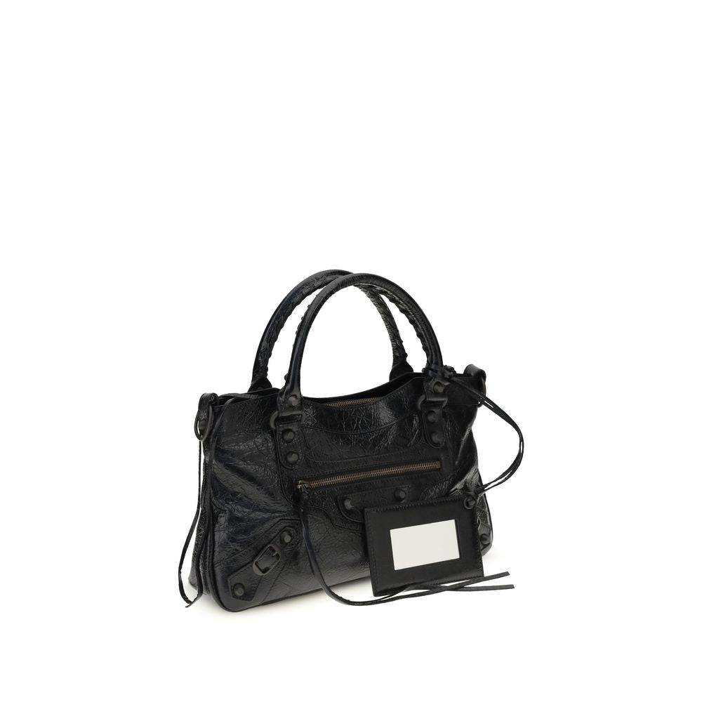 Balenciaga Black Leather Shoulder Bag