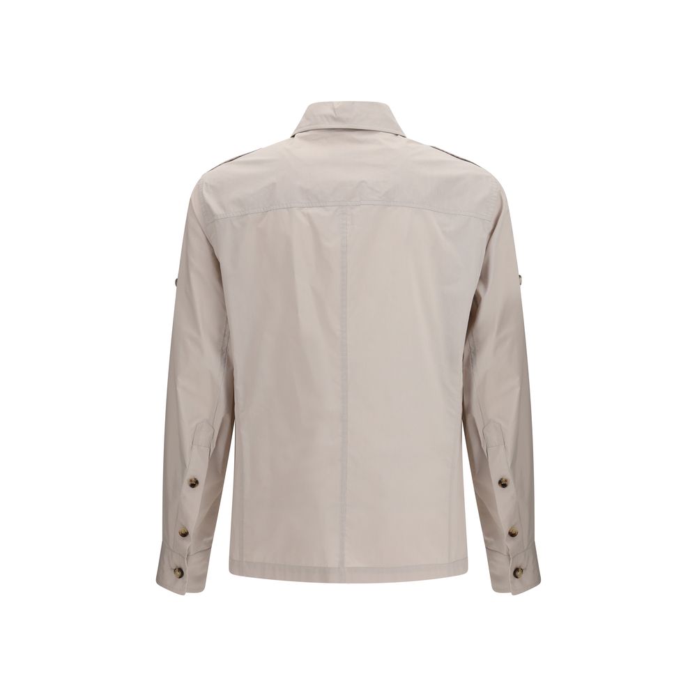 Manteau en coton beige Brunello Cucinelli