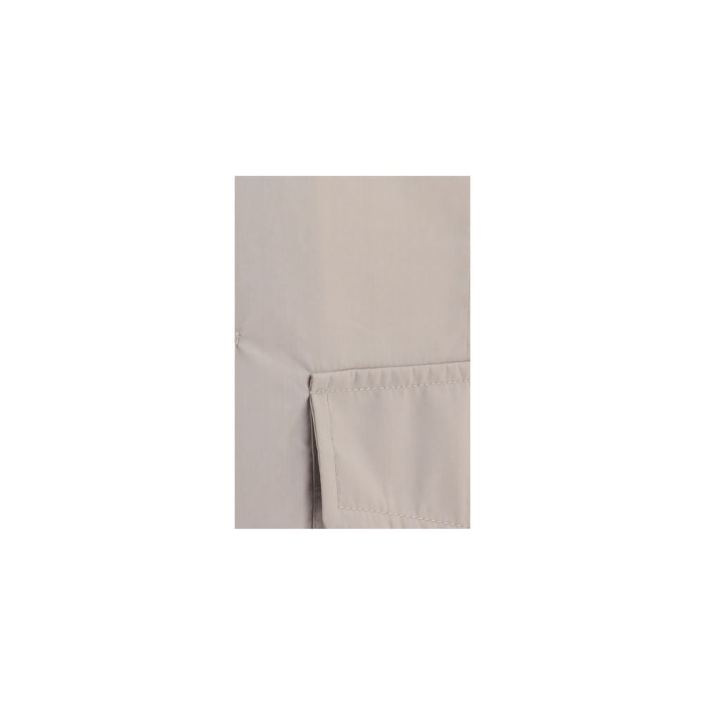 Manteau en coton beige Brunello Cucinelli