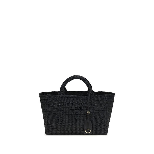 Sac à bandoulière Prada en viscose noire