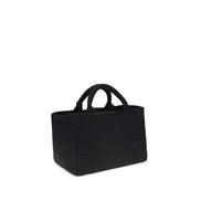 Sac à bandoulière Prada en viscose noire
