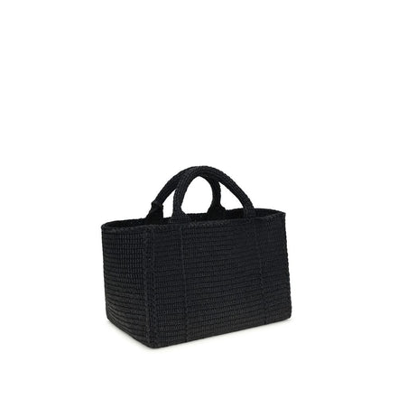 Sac à bandoulière Prada en viscose noire
