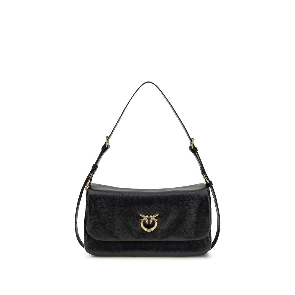 PINKO Black Love Click Soft Horizontal Shoulder Bag
