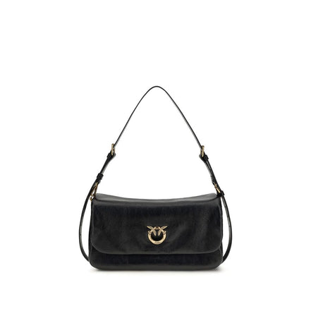 PINKO Black Love Click Soft Horizontal Shoulder Bag