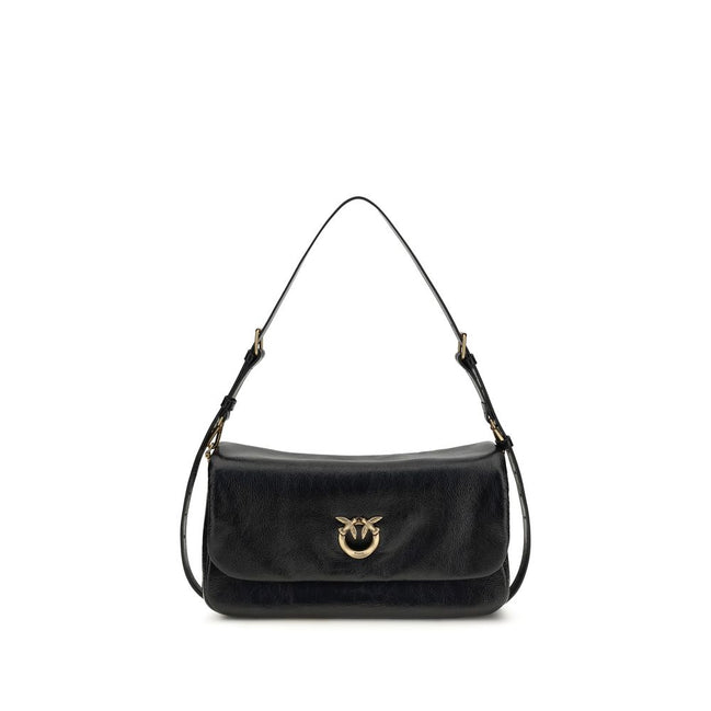 PINKO Black Love Click Soft Horizontal Shoulder Bag