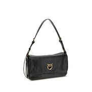 PINKO Black Love Click Soft Horizontal Shoulder Bag