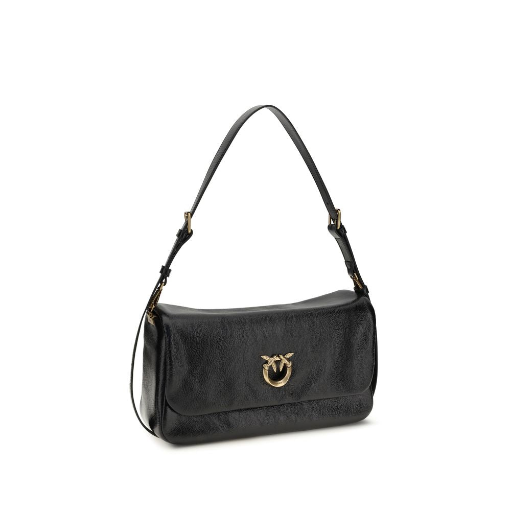 PINKO Black Love Click Soft Horizontal Shoulder Bag