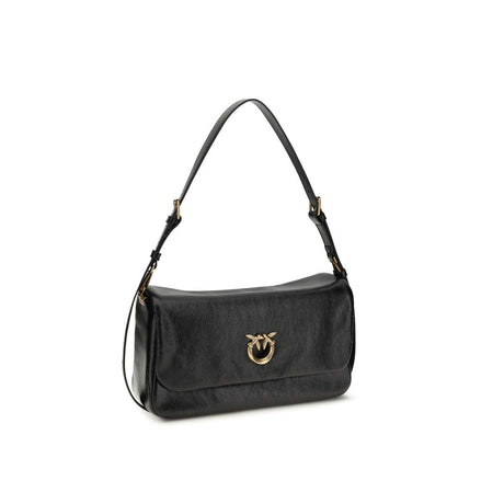 PINKO Black Love Click Soft Horizontal Shoulder Bag