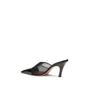 Amina Muaddi Black Mules