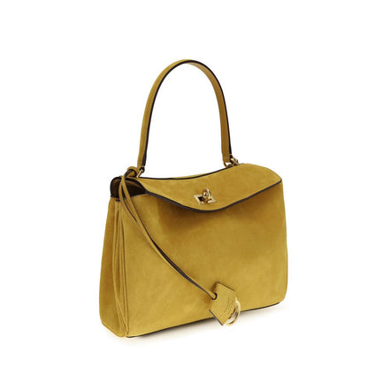 Sac à main Balenciaga en cuir de veau beige Bos Taurus