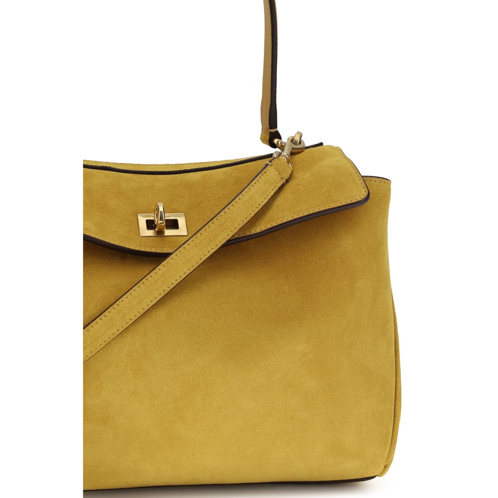 Sac à main Balenciaga en cuir de veau beige Bos Taurus