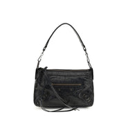 Sac à main Balenciaga en cuir d'agneau Ovis Aries Aries noir