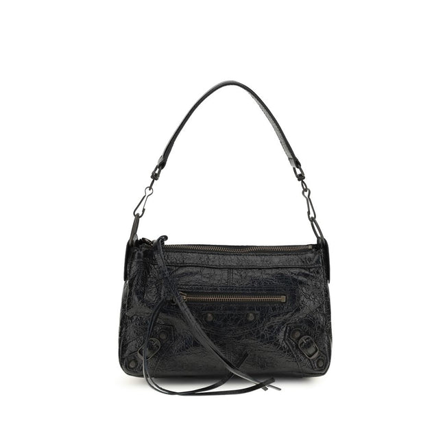 Sac à main Balenciaga en cuir d'agneau Ovis Aries Aries noir