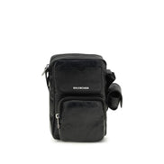 Sac bandoulière Balenciaga en agneau noir Ovis Aries Aries