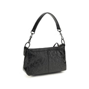 Sac à main Balenciaga en cuir d'agneau Ovis Aries Aries noir
