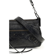 Sac à main Balenciaga en cuir d'agneau Ovis Aries Aries noir